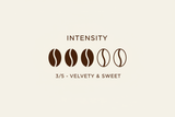 Absolute 100 Coffee Intensity Level 3 out of 5 - Velvety and Sweet
