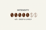 Flo Filter Coffee Intensity Level 4 out of 5 - Deep and Lively