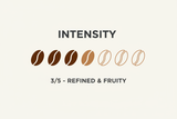 Paradiso Filter Coffee Intensity Level 3 out of 5 - Refined and Fruity