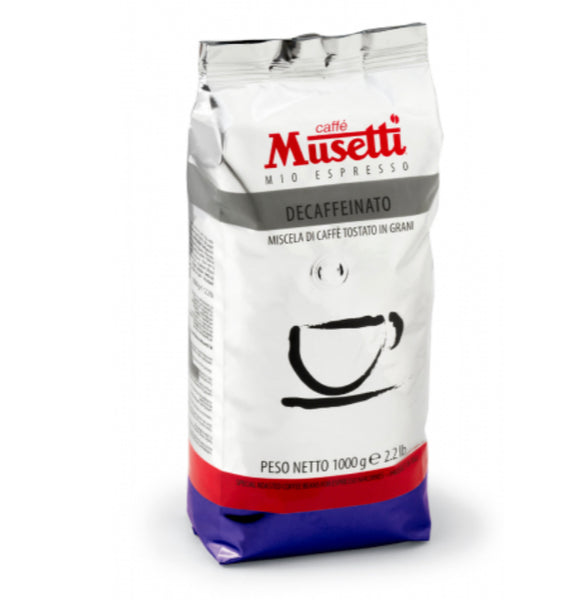 Decaffeinated packet of coffee beans 1kg